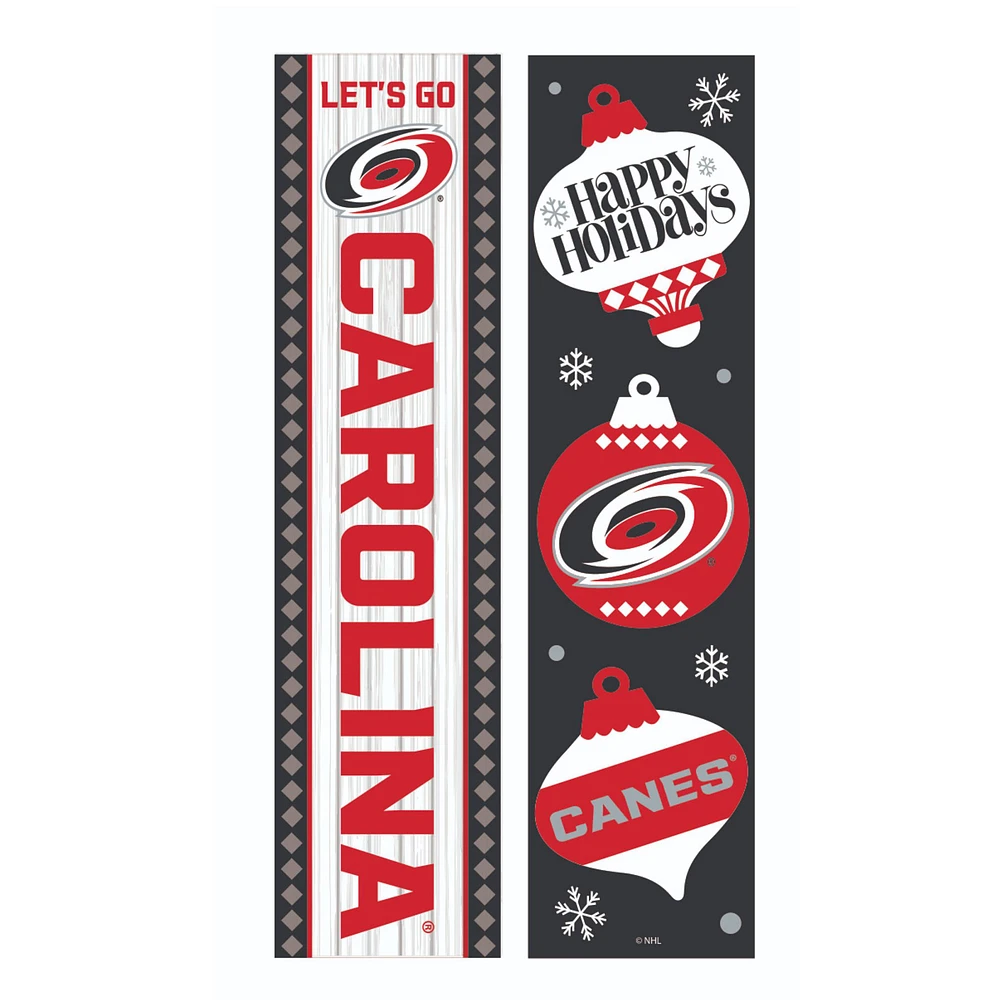 Carolina Hurricanes 47" Double Sided Christmas Leaner Fan Sign