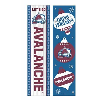 Colorado Avalanche 47" Double Sided Christmas Leaner Fan Sign