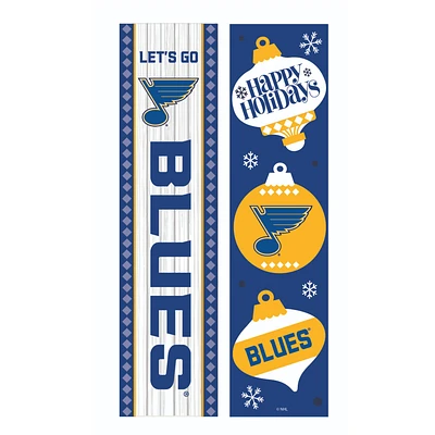 St. Louis Blues 47" Double Sided Christmas Leaner Fan Sign
