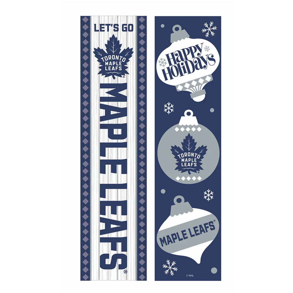 Toronto Maple Leafs 47" Double Sided Christmas Leaner Fan Sign