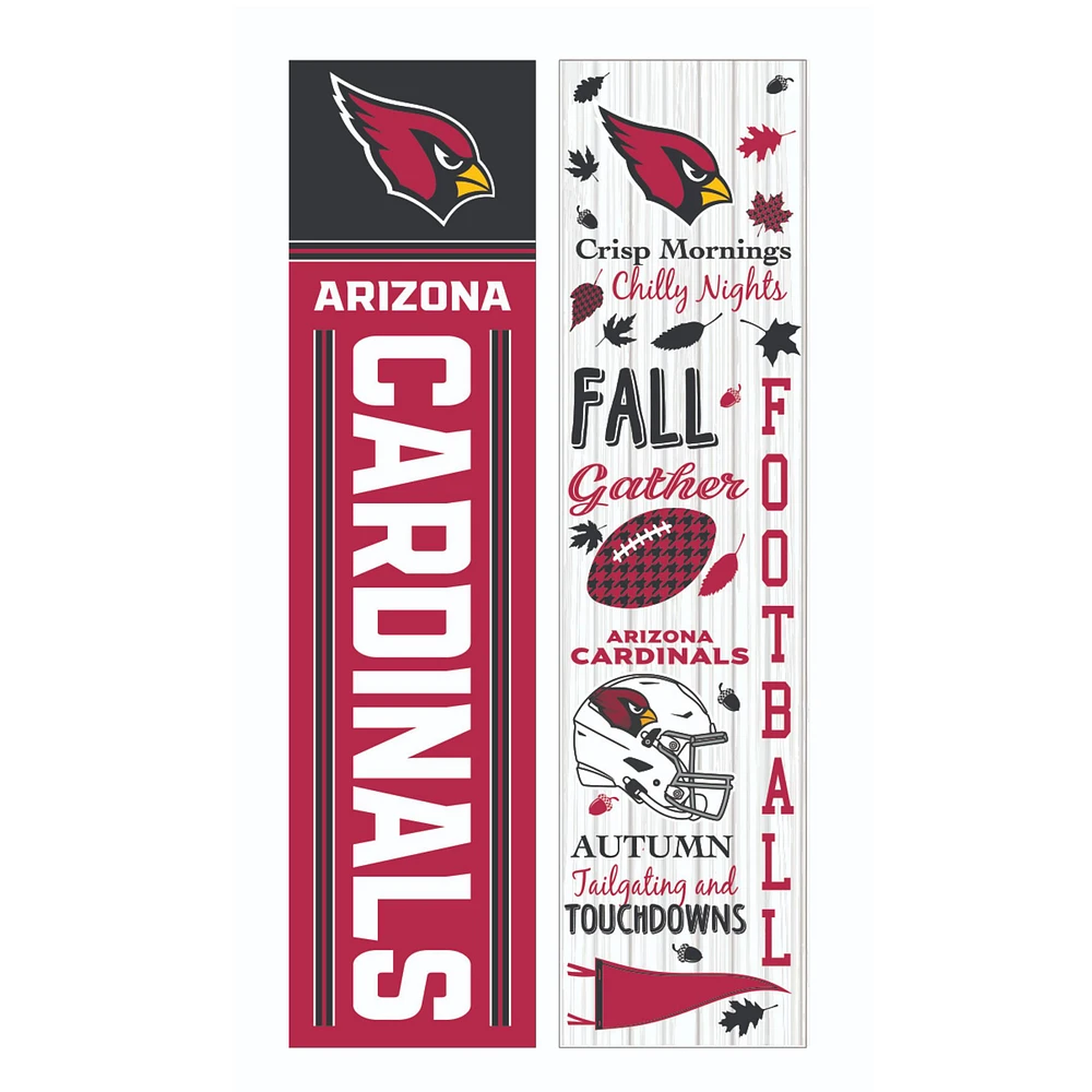 Arizona Cardinals 47" Double Sided Fall Leaner Fan Sign