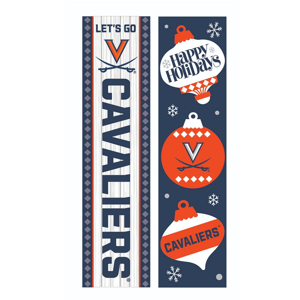 Virginia Cavaliers 47" Double Sided Christmas Leaner Fan Sign