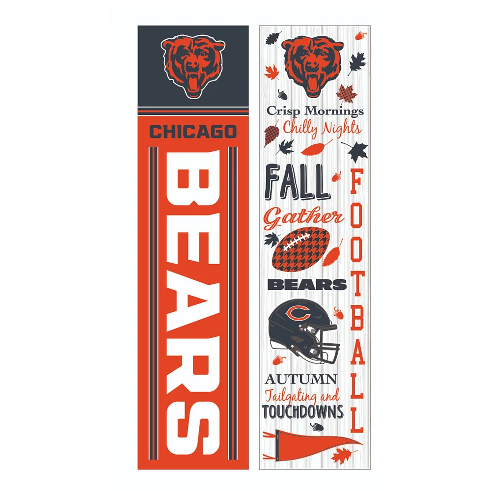 Chicago Bears 47" Double Sided Fall Leaner Fan Sign