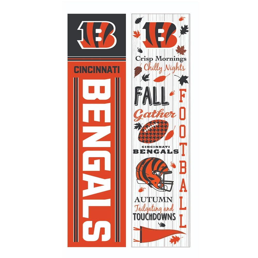 Cincinnati Bengals 47" Double Sided Fall Leaner Fan Sign