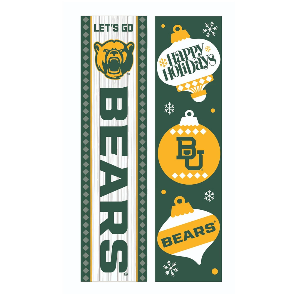 Baylor Bears 47" Double Sided Christmas Leaner Fan Sign