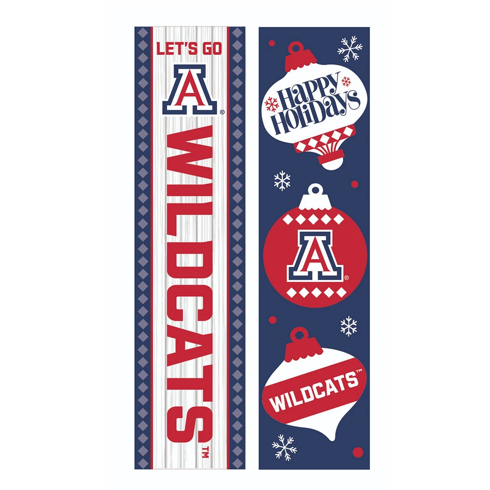 Arizona Wildcats 47" Double Sided Christmas Leaner Fan Sign
