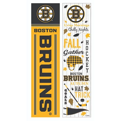 Boston Bruins 47" Double Sided Fall Leaner Fan Sign