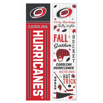 Carolina Hurricanes 47" Double Sided Fall Leaner Fan Sign