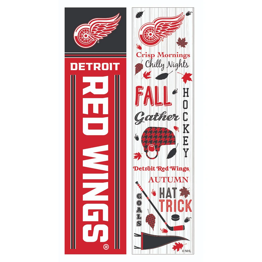 Detroit Red Wings 47" Double Sided Fall Leaner Fan Sign