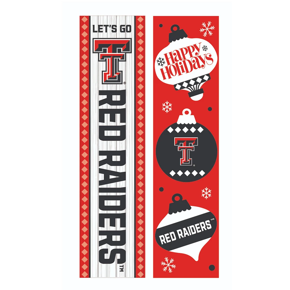 Texas Tech Red Raiders 47" Double Sided Christmas Leaner Fan Sign