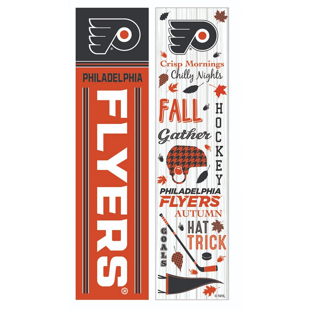 Philadelphia Flyers 47" Double Sided Fall Leaner Fan Sign
