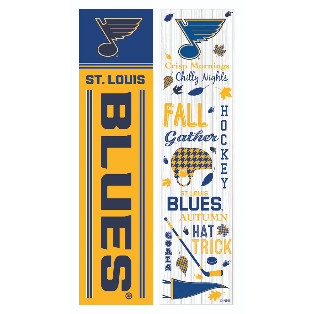 St. Louis Blues 47" Double Sided Fall Leaner Fan Sign