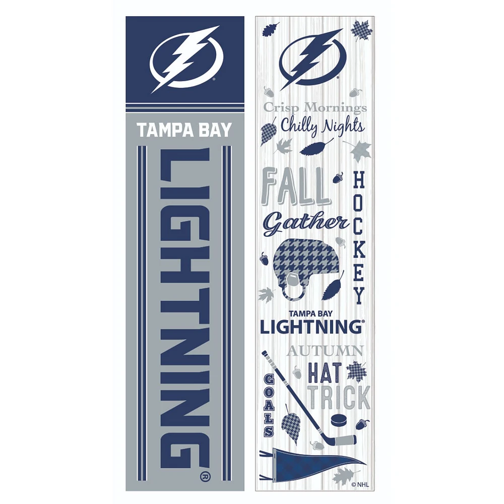 Tampa Bay Lightning 47" Double Sided Fall Leaner Fan Sign