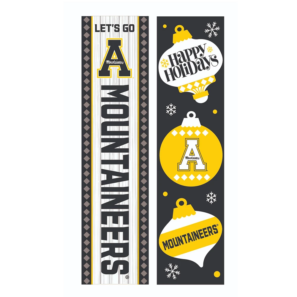 Appalachian State Mountaineers 47" Double Sided Christmas Leaner Fan Sign