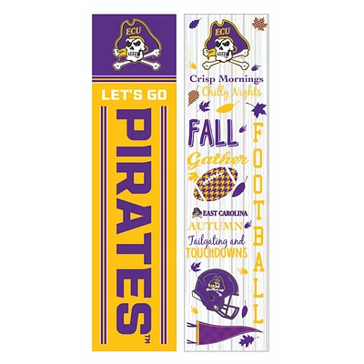 ECU Pirates 47" Double Sided Fall Leaner Fan Sign