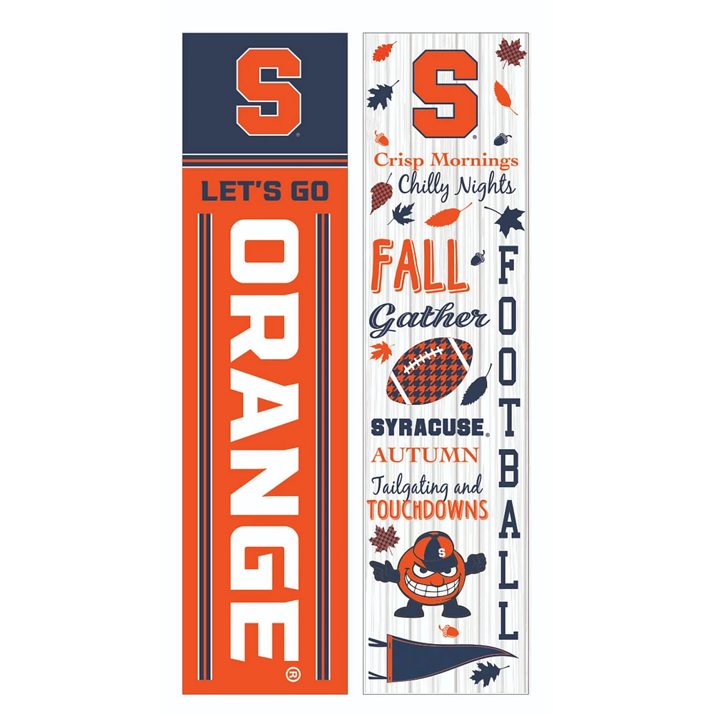 Syracuse Orange 47" Double Sided Fall Leaner Fan Sign