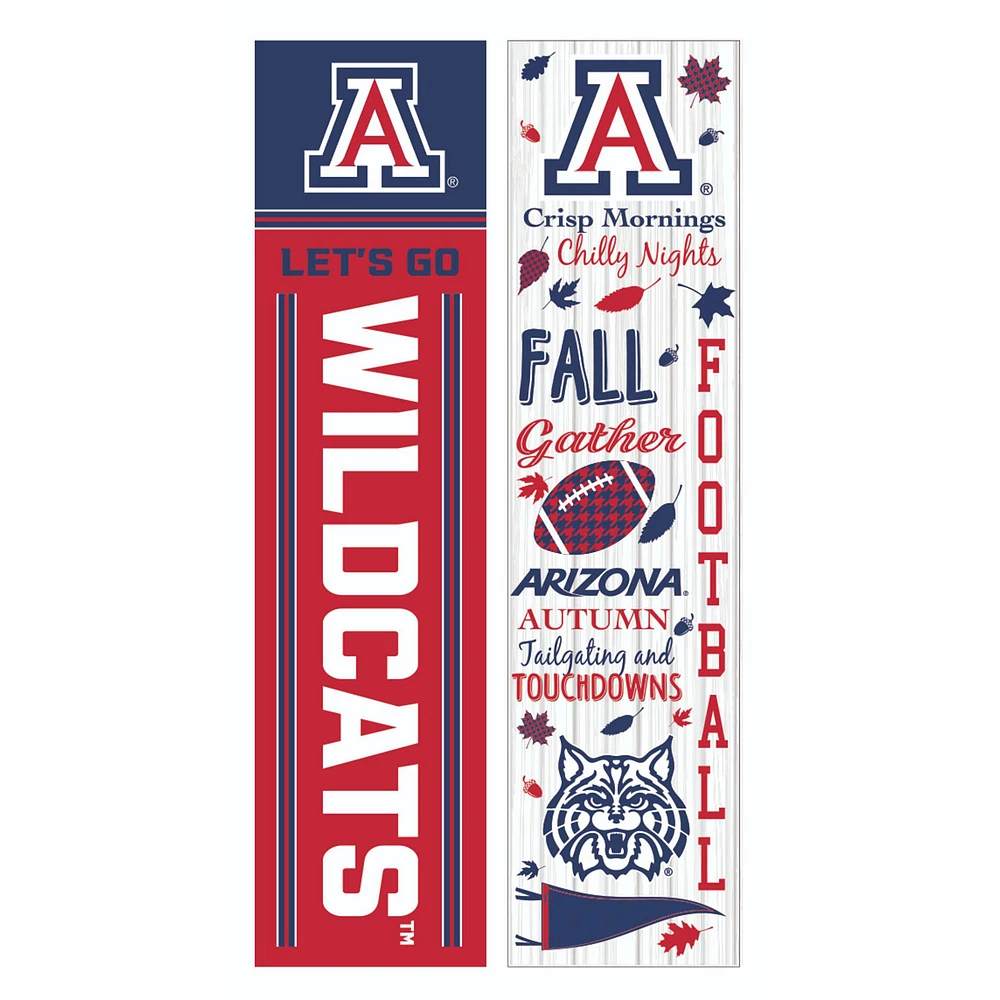 Arizona Wildcats 47" Double Sided Fall Leaner Fan Sign