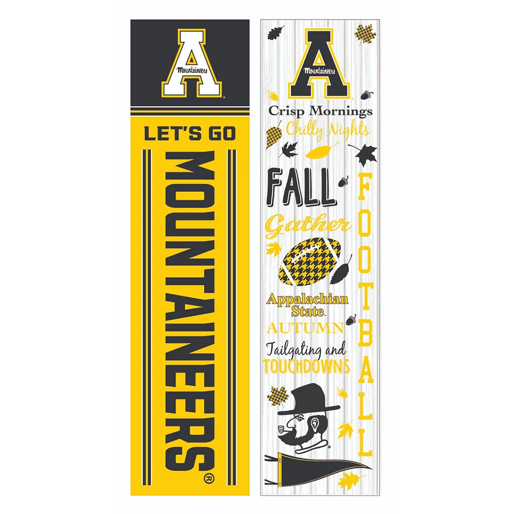 Appalachian State Mountaineers 47" Double Sided Fall Leaner Fan Sign