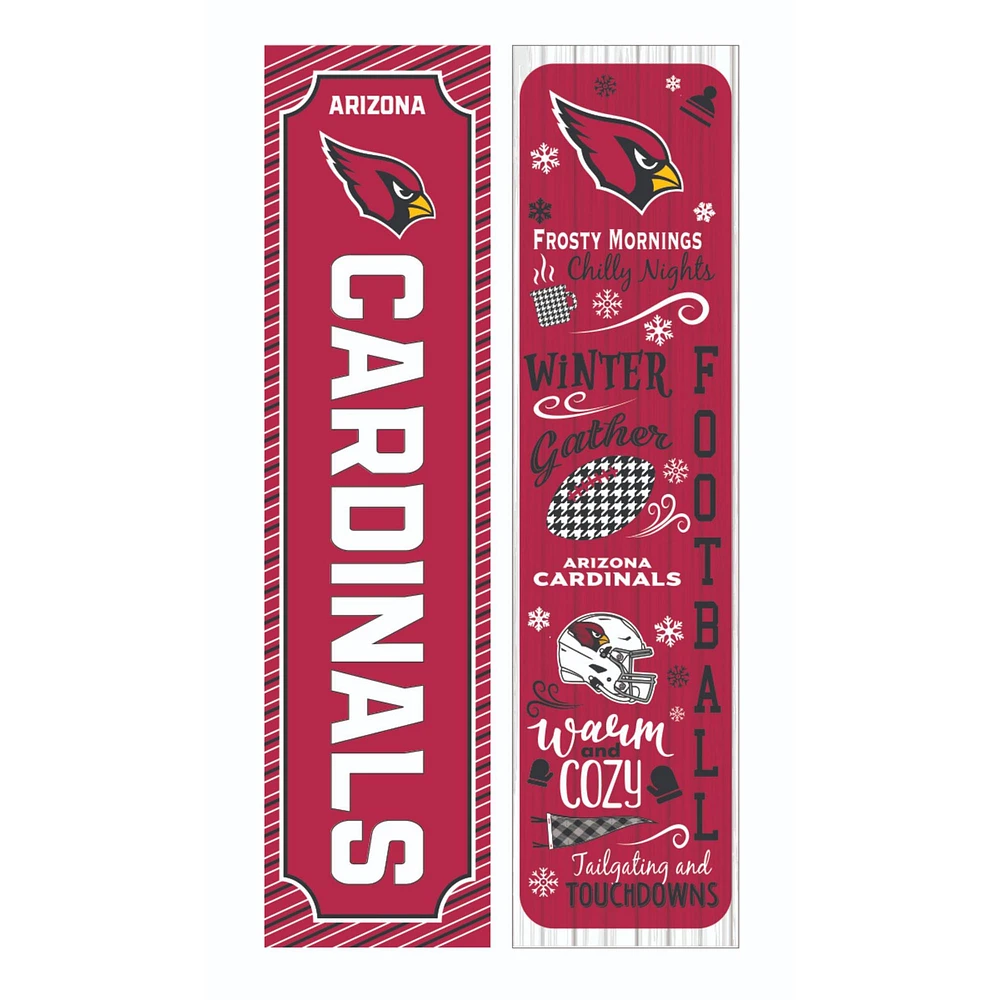 Arizona Cardinals 47" Double Sided Winter Leaner Fan Sign