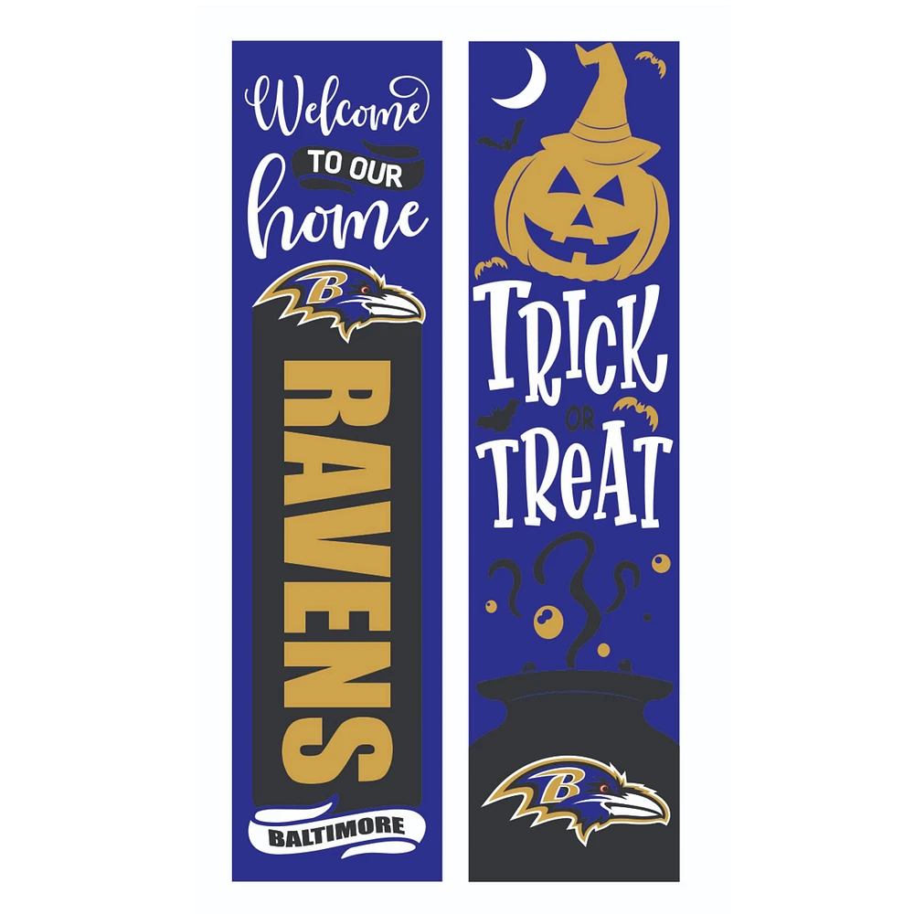 Baltimore Ravens 47" Double Sided Halloween Leaner Fan Sign