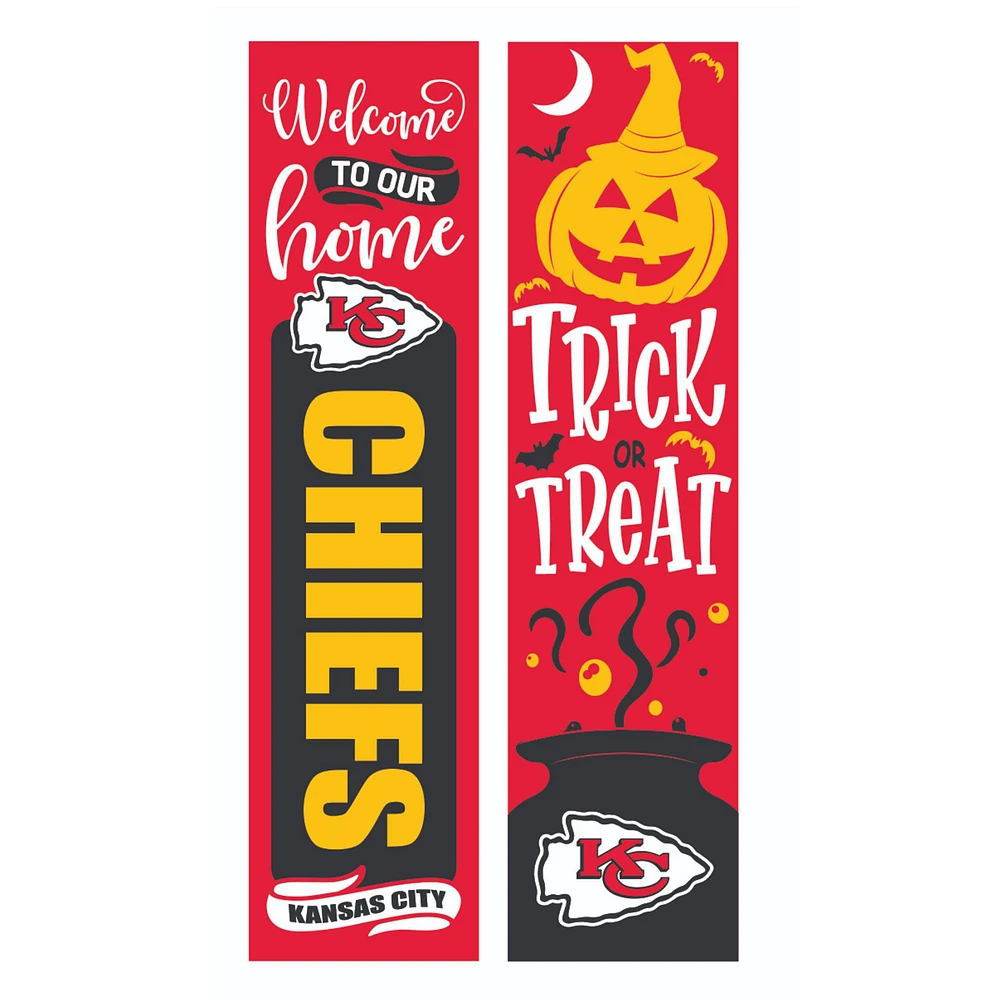 Kansas City Chiefs 47" Double Sided Halloween Leaner Fan Sign