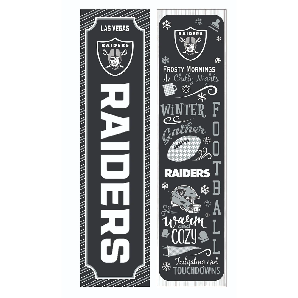 Las Vegas Raiders 47" Double Sided Winter Leaner Fan Sign