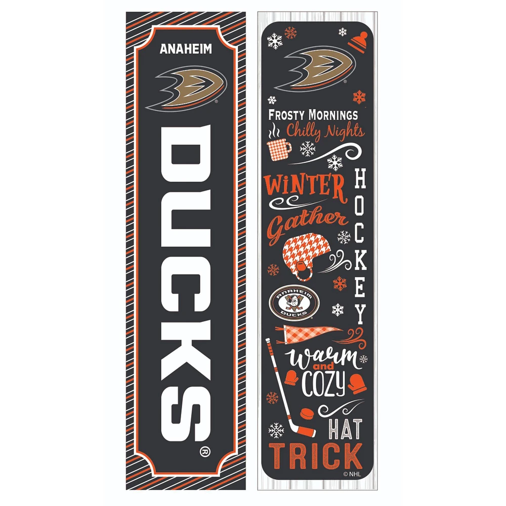 Anaheim Ducks 47" Double Sided Winter Leaner Fan Sign