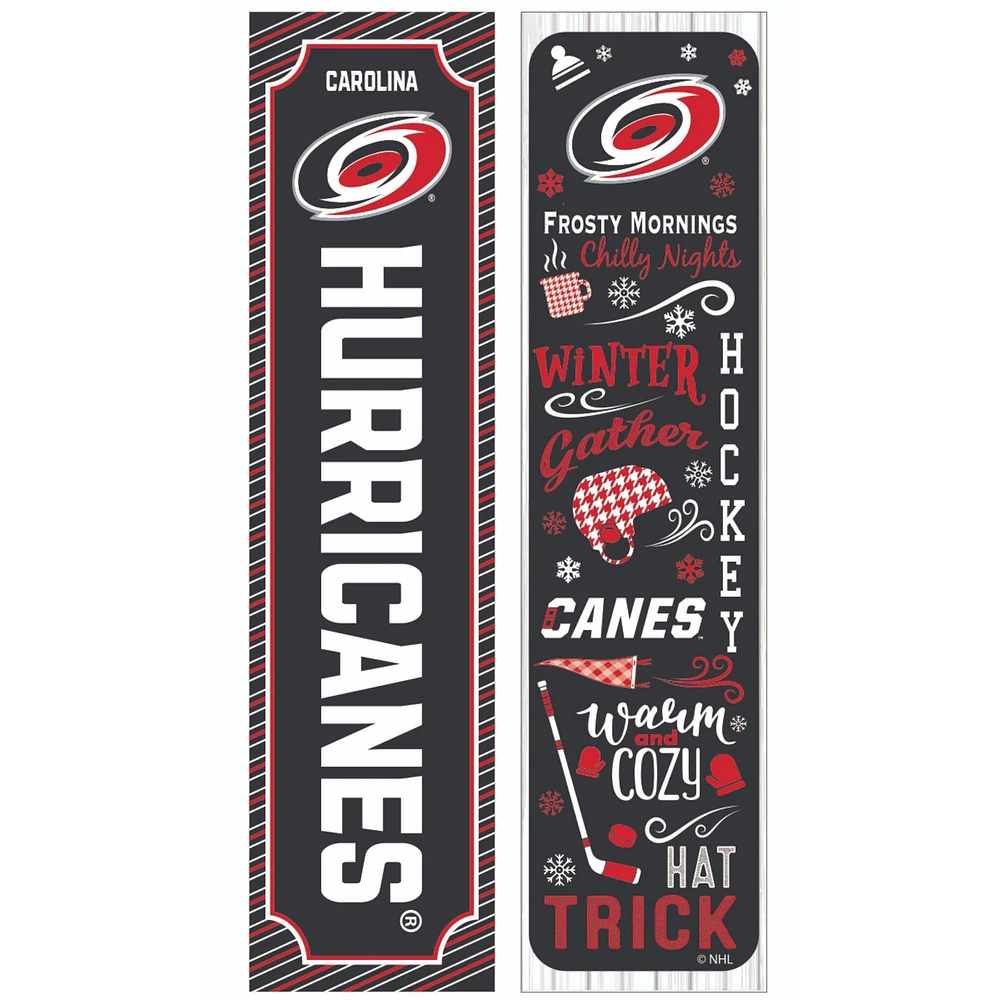 Carolina Hurricanes 47" Double Sided Winter Leaner Fan Sign