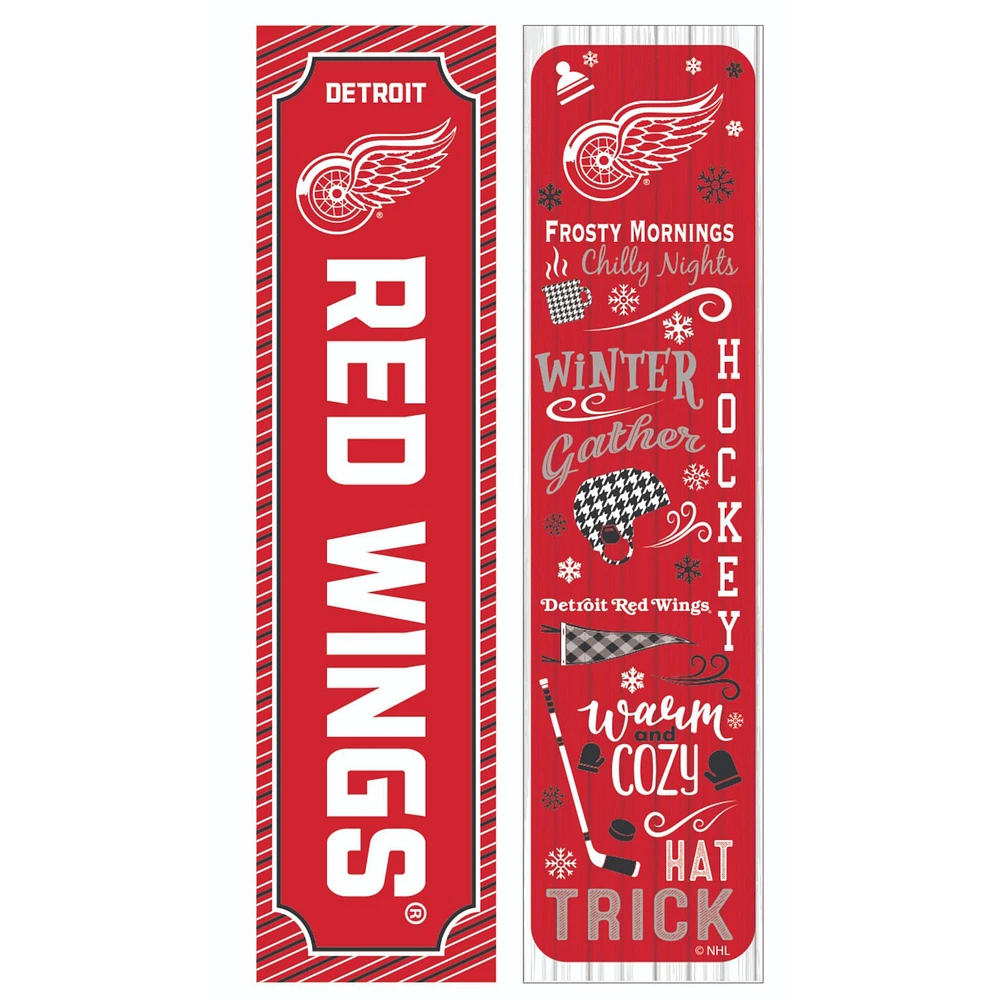 Detroit Red Wings 47" Double Sided Winter Leaner Fan Sign