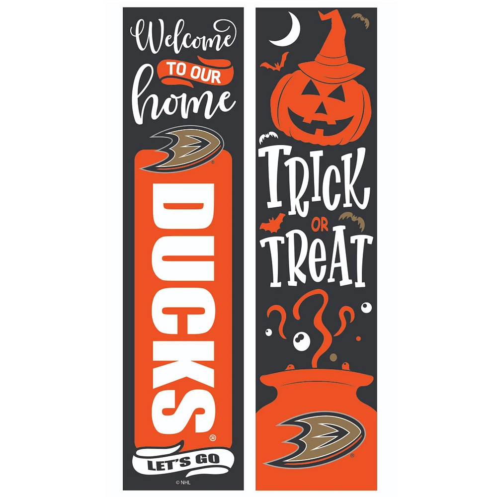 Anaheim Ducks 47" Double Sided Halloween Leaner Fan Sign