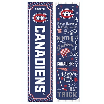 Montreal Canadiens 47" Double Sided Winter Leaner Fan Sign