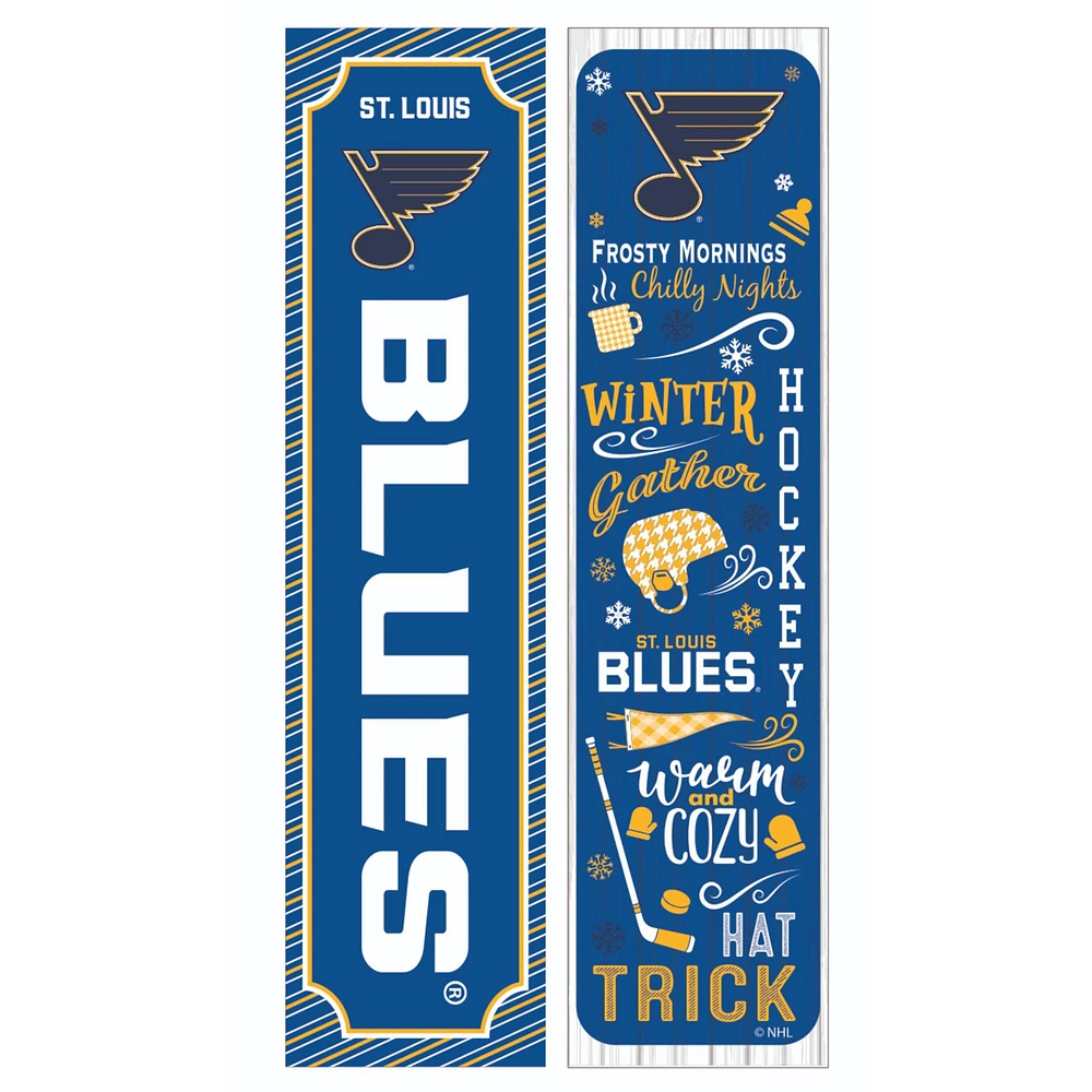 St. Louis Blues 47" Double Sided Winter Leaner Fan Sign