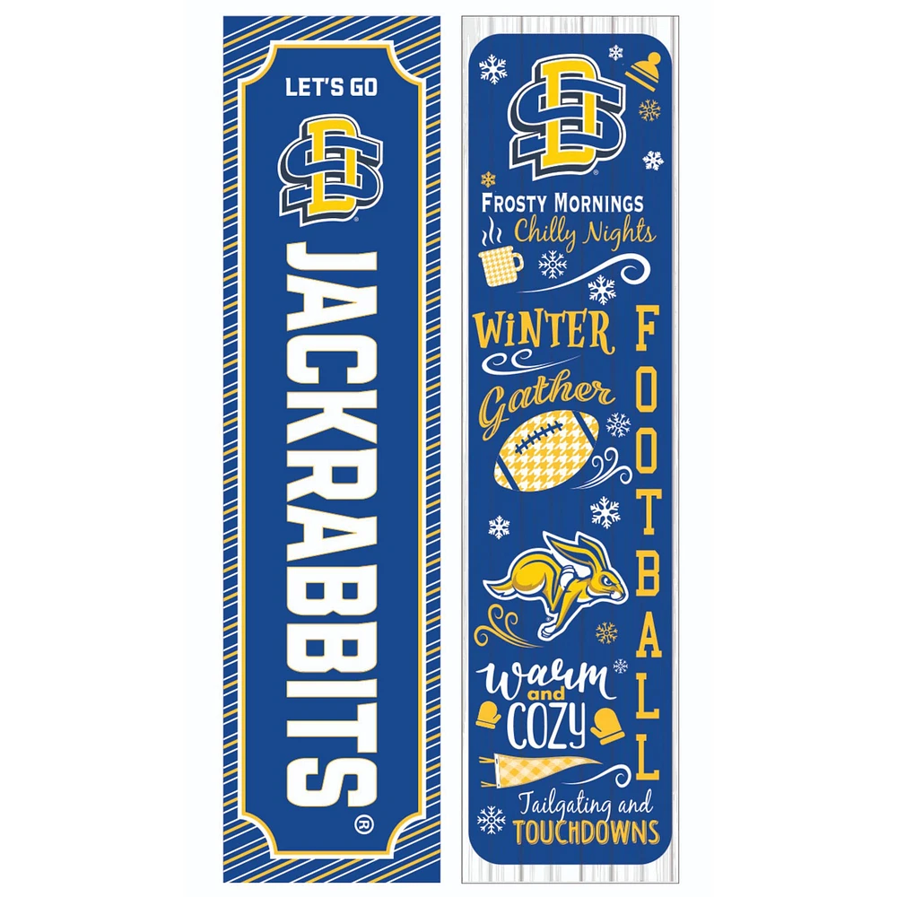 South Dakota State Jackrabbits 47" Double Sided Winter Leaner Fan Sign