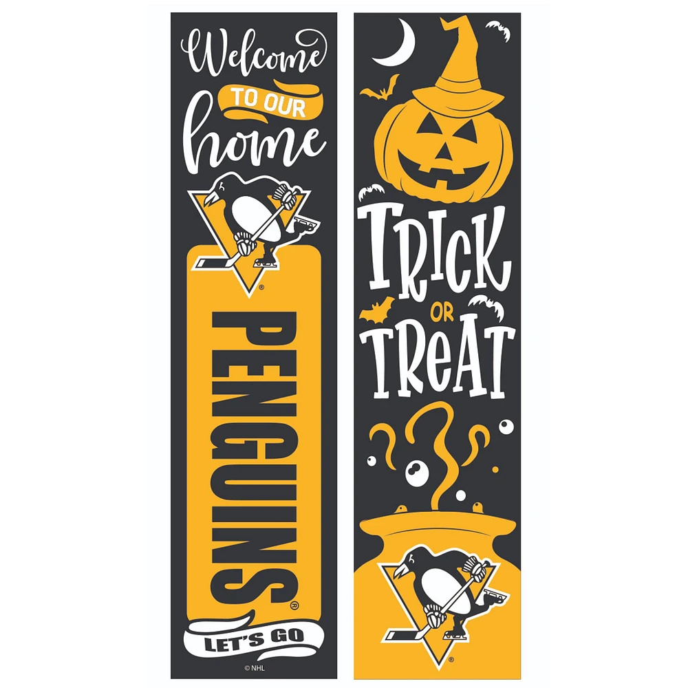 Pittsburgh Penguins 47" Double Sided Halloween Leaner Fan Sign