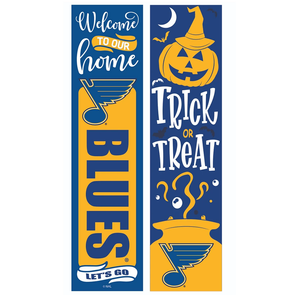 St. Louis Blues 47" Double Sided Halloween Leaner Fan Sign