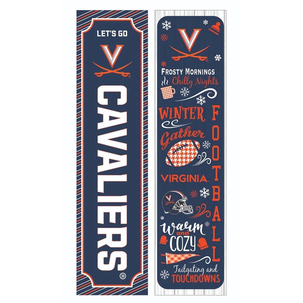 Virginia Cavaliers 47" Double Sided Winter Leaner Fan Sign