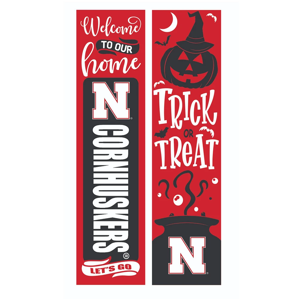 Nebraska Huskers 47" Double Sided Halloween Leaner Fan Sign