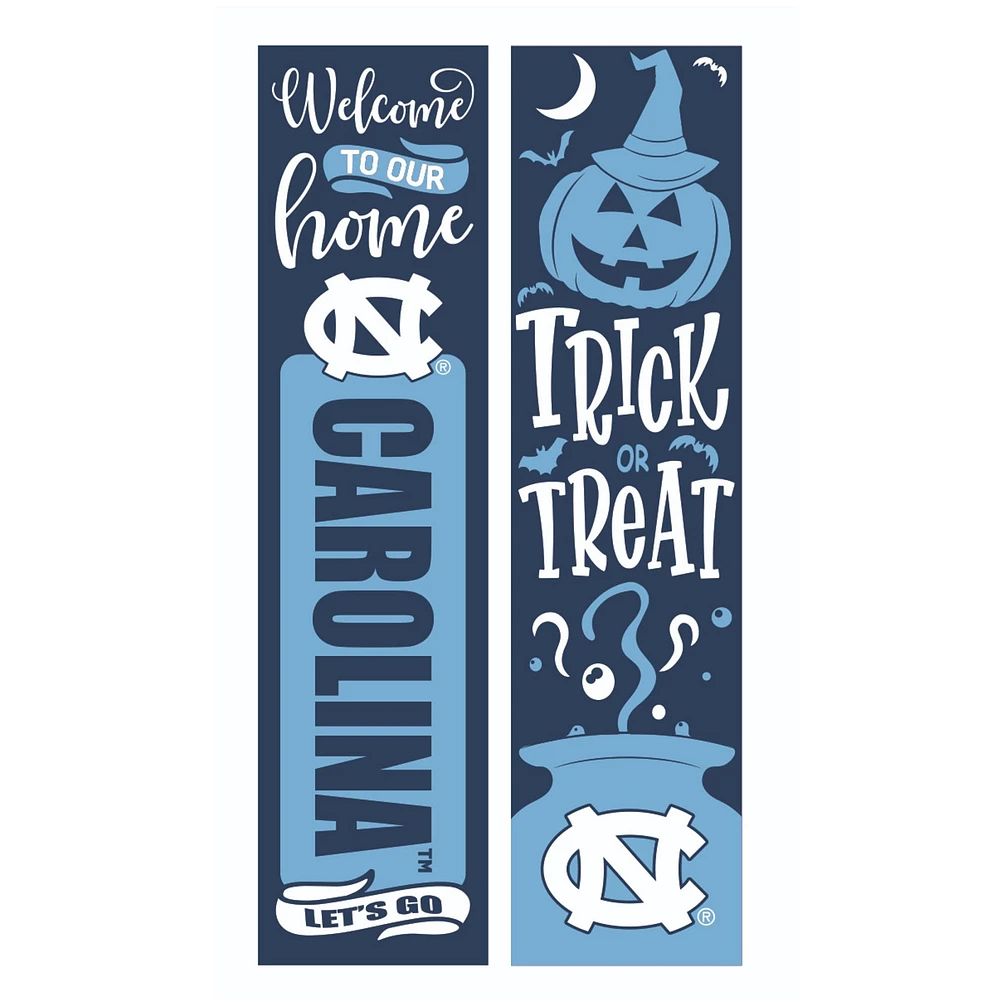 North Carolina Tar Heels 47" Double Sided Halloween Leaner Fan Sign