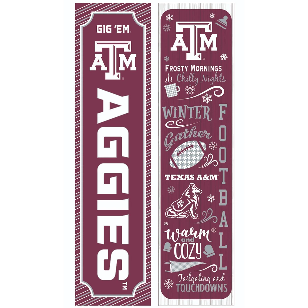 Texas A&M Aggies 47" Double Sided Winter Leaner Fan Sign