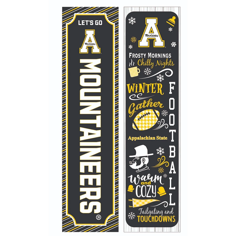 Appalachian State Mountaineers 47" Double Sided Winter Leaner Fan Sign