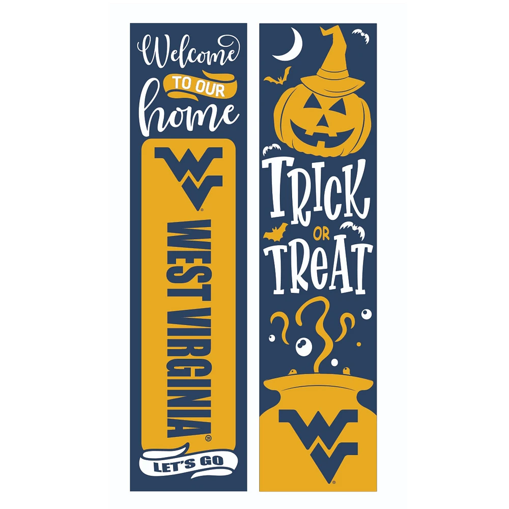 West Virginia Mountaineers 47" Double Sided Halloween Leaner Fan Sign