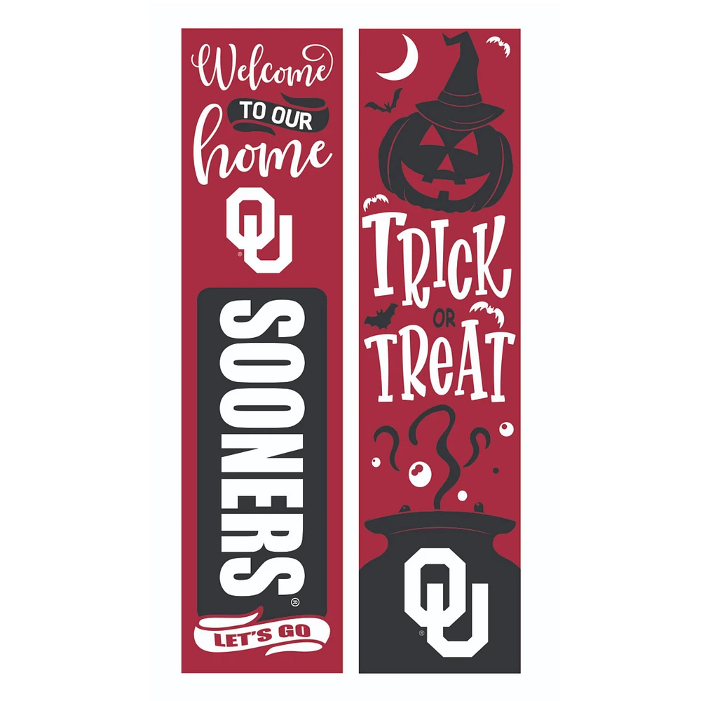 Oklahoma Sooners 47" Double Sided Halloween Leaner Fan Sign