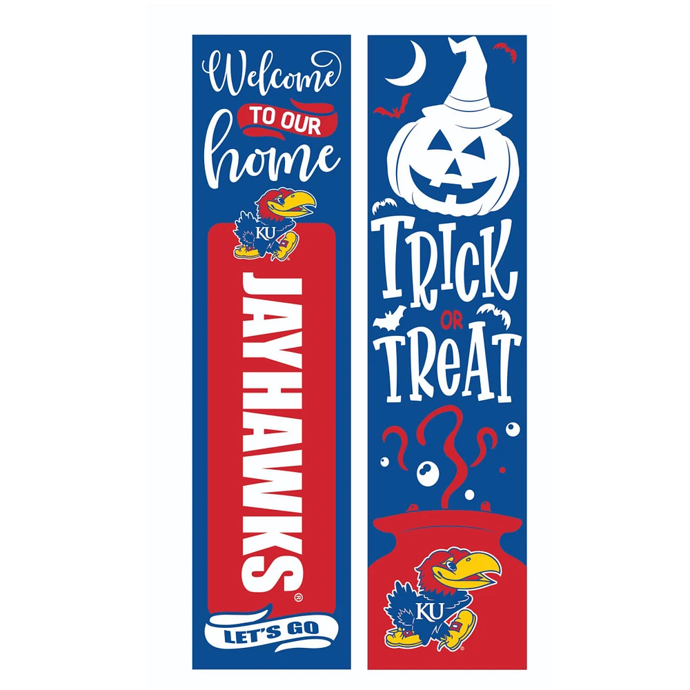 Kansas Jayhawks 47" Double Sided Halloween Leaner Fan Sign