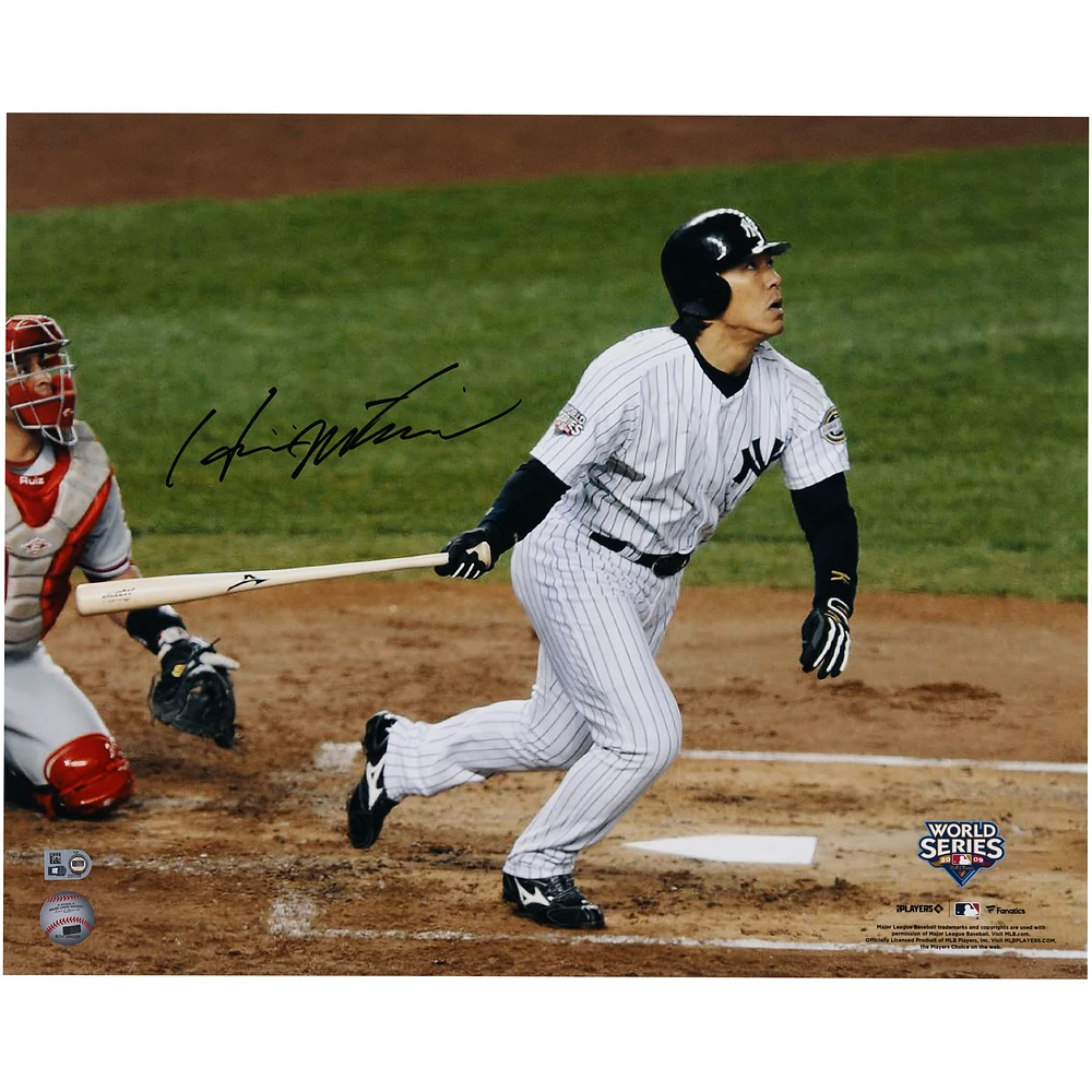 Hideki Matsui New York Yankees Autographed 16" x 20" 2009 World Series Hitting Photograph