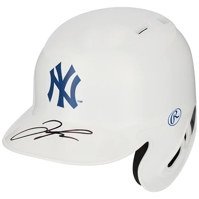Jose Trevino New York Yankees Autographed Alternative Chrome Mini Batting Helmet
