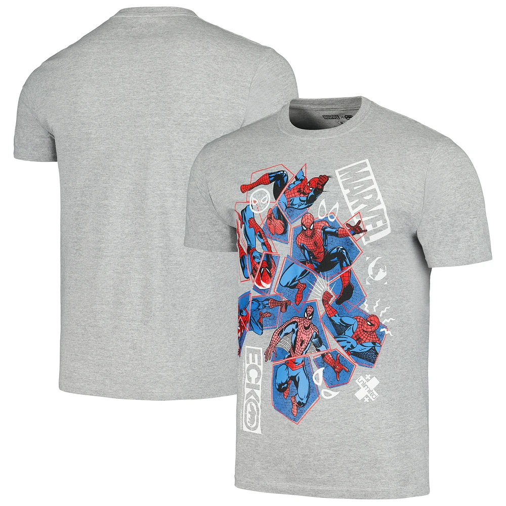 Unisex Ecko Unlimited Heather Gray Spider-Man Scrappy T-Shirt