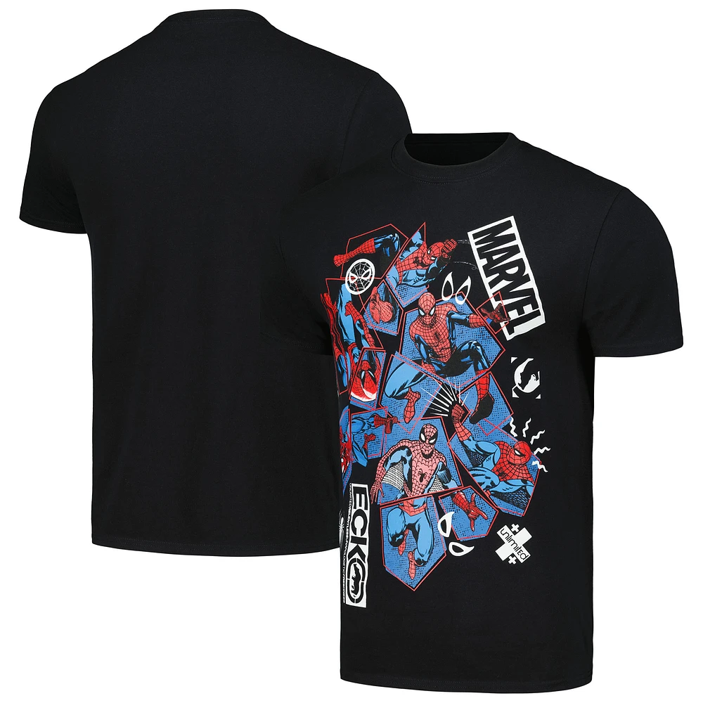 Unisex Ecko Unlimited Black Spider-Man Scrappy T-Shirt