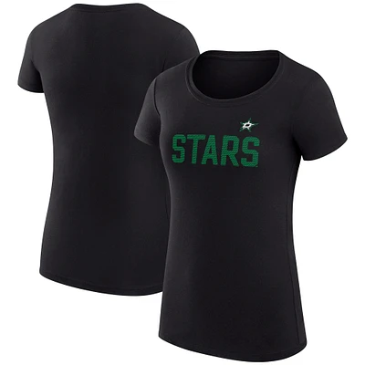 Women's G-III 4Her by Carl Banks Dallas Stars Super-Slim Fit Lightweight Dot Print Team T-Shirt
