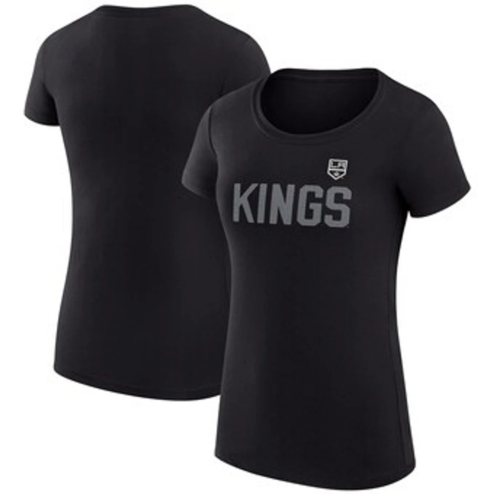Women's G-III 4Her by Carl Banks Los Angeles Kings Super-Slim Fit Lightweight Dot Print Team T-Shirt