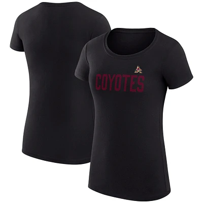 Women's G-III 4Her by Carl Banks Arizona Coyotes Super-Slim Fit Lightweight Dot Print Team T-Shirt